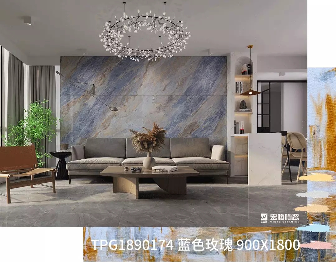 91免费版视频蓝色玫瑰900X1800MM瓷砖成人91免费APP装修效果图